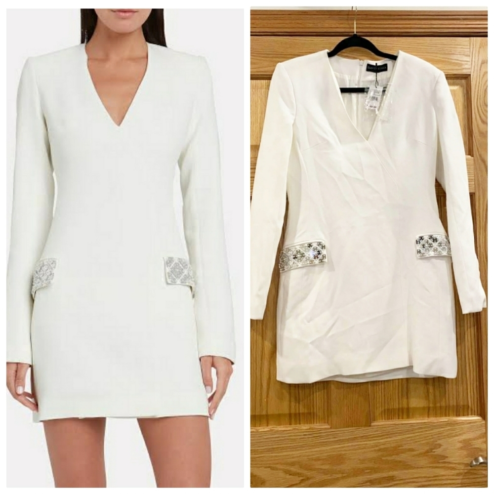 David Koma Embellished Tailored Mini Dress - Picture 2 of 11